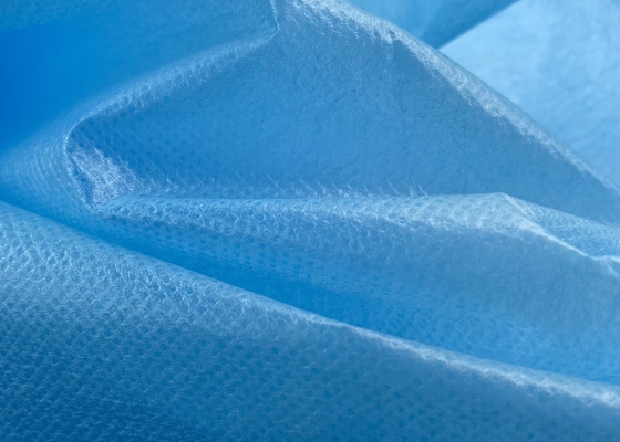 شراء أقمشة غير منسوجة مطلية باللون الأزرق الطبي مقاومة للماء ومضادة للتمدد online manufacture